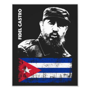 Foto Fidel Castro Cuba Revolution Bandeira Cubana