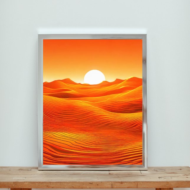 Foto Fiery Desert Sunset (Criador carregado)
