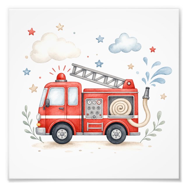 Foto Firetruck Nursery Decor (Frente)