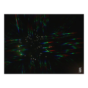 Foto Fireworks através de óculos 3D 3