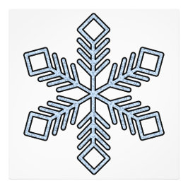 Foto Floco de Neve Brilhante - Galhos Azul Bebê