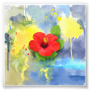 Foto Flor abstrata do hibiscus