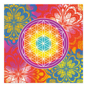 Foto Flor da vida mandala zen