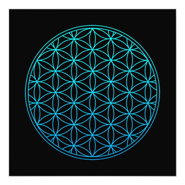 Foto flor da vida símbolo de geometria sagrada antigo z (Frente)