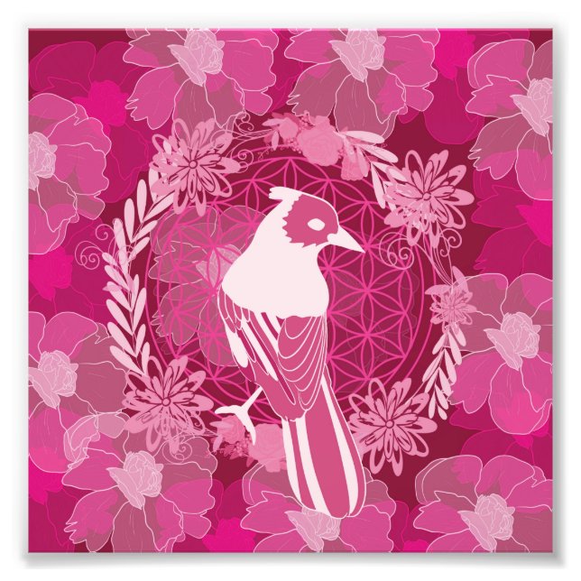 Foto Flor de aves da vida (Frente)