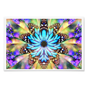 Foto Flor de borboleta abstrata