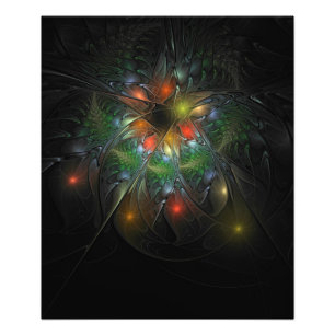 Foto Flor de fantasia fractal macia e tenra