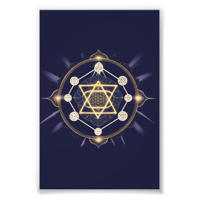 Foto Flor de Infinito — Geometria Sagrada Celestial (Frente)