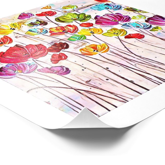 Foto Floral Art Impressão (Borda)