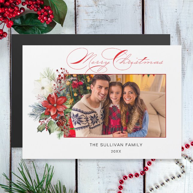 Foto Floral do Feliz Natal da Caligrafia (Criador carregado)