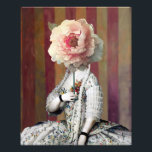 Foto Floral Mask On Diva<br><div class="desc">remix de arte vítrea de uma mulher com uma máscara de flor de peônia cobrindo seu rosto.</div>