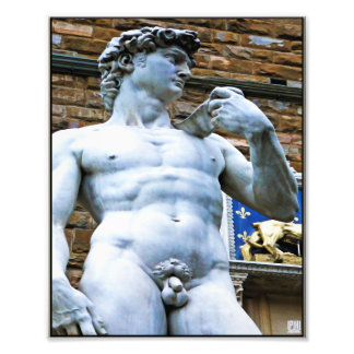 Foto Florence Statue of David With Love Cote