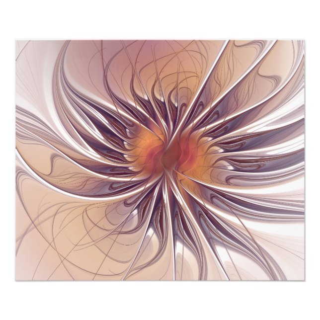 Foto Flores de fantasia fractal suaves e tenra (Frente)