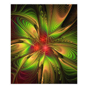 Foto Flores de fantasia fractal suaves e tenra