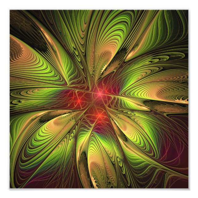 Foto Flores de fantasia fractal suaves e tenra (Frente)