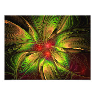 Foto Flores de fantasia fractal suaves e tenra