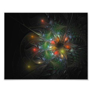 Foto Flores de fantasia fractal suaves e tenra