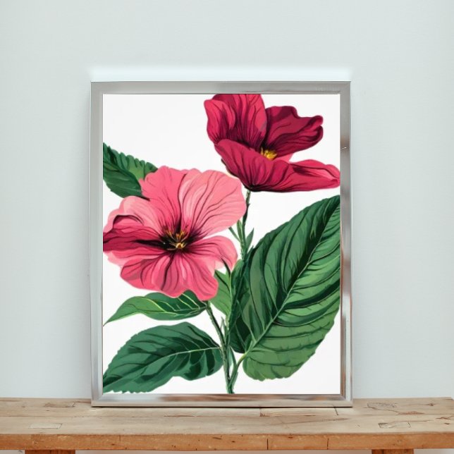 Foto Flores de Hibisco Rosa-Greve (Criador carregado)