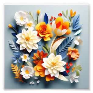 Foto Flores de Papel Manipuladas