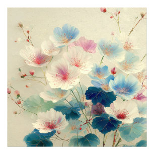 Foto Flores em Flor - Arte Botânica em Pastel Suave #1