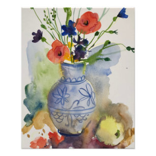 Foto Flores modernas de aquarela