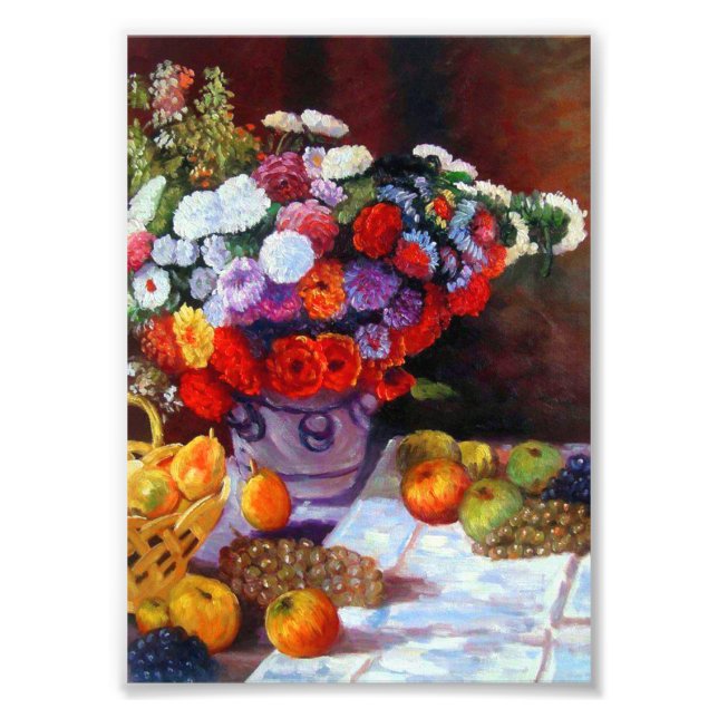 Foto Flores Monet e Frutas (Frente)