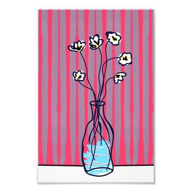 Foto Flores Num Poster Vase (Frente)