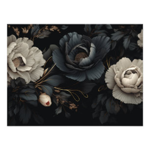 Foto Flores Pretas e Brancas