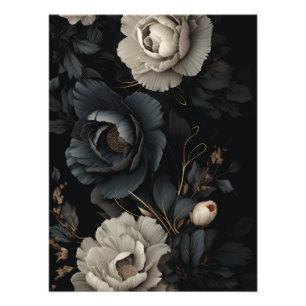 Foto Flores Pretas e Brancas