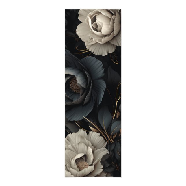 Foto Flores Pretas e Brancas (Frente)