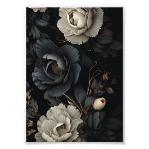 Foto Flores Pretas e Brancas