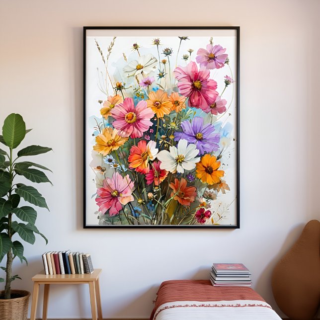 Foto Flores Selvagens Pintura Primavera Flor Aquarela (Criador carregado)