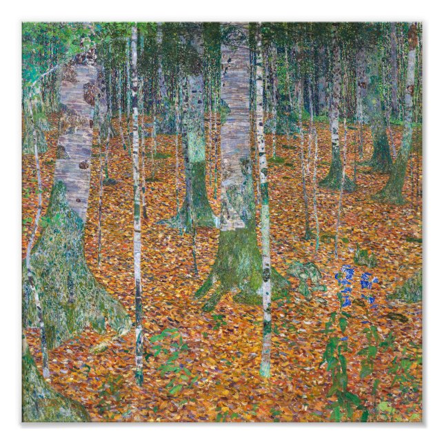 Foto Floresta de Birch | Gustav Klimt | (Frente)