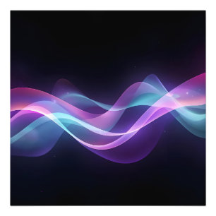 Foto Fluxo neon - Arte de onda Abstrato futurista