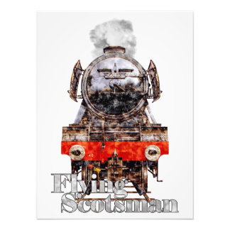 Foto Flying Scotsman – Ilustração de Locomotiva a Vapor