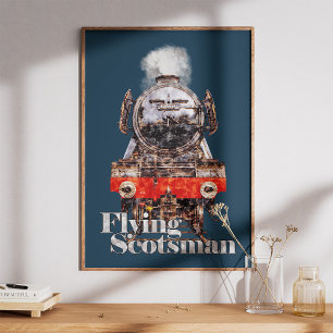 Foto Flying Scotsman – Ilustração de Locomotiva a Vapor