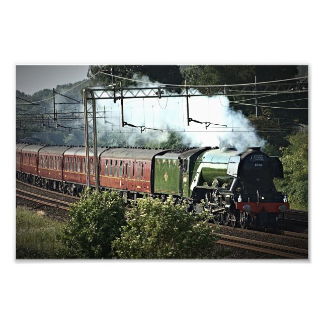 Foto Flying Scotsman Na Linha Principal (5539) (Frente)