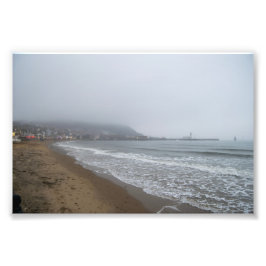 Foto Foggy Morning on South Bay Beach, Scarborough