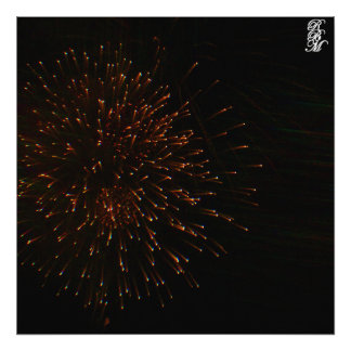 Foto Fogos de Artifício Laranja