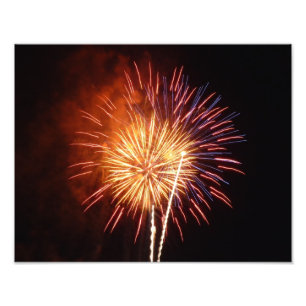 Foto Fogos de artifício vermelho, branco e azul I Patr