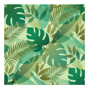 Foto Folhagem Tropical Arejada Folhas Verdes