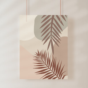 Foto Folhas de Palmeira, Arte Geométrica Abstrata Boho
