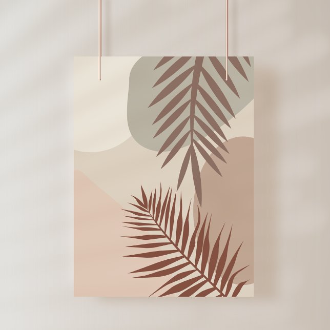 Foto Folhas de Palmeira, Arte Geométrica Abstrata Boho (Criador carregado)