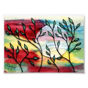 Foto Folhas e camadas transparentes da tinta