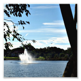 Foto Fonte no Lago Mirror em um