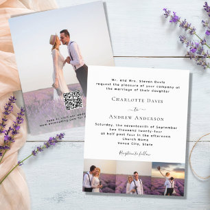 Foto formal de convite para casamento de orçamento