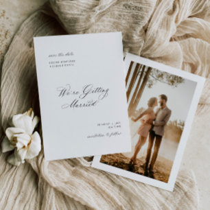 Foto formal Salvar o Cartão de Casamento de Noivad