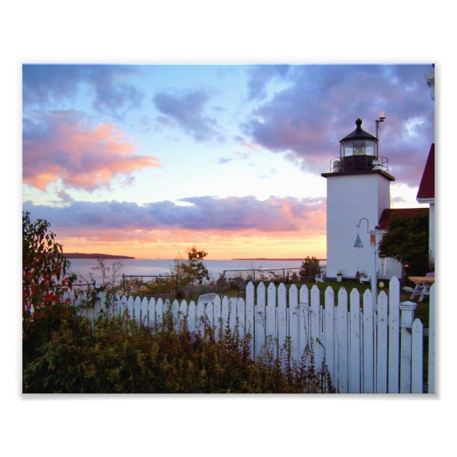 Foto Fort Point Lighthouse Maine Photo Impressão (Frente)
