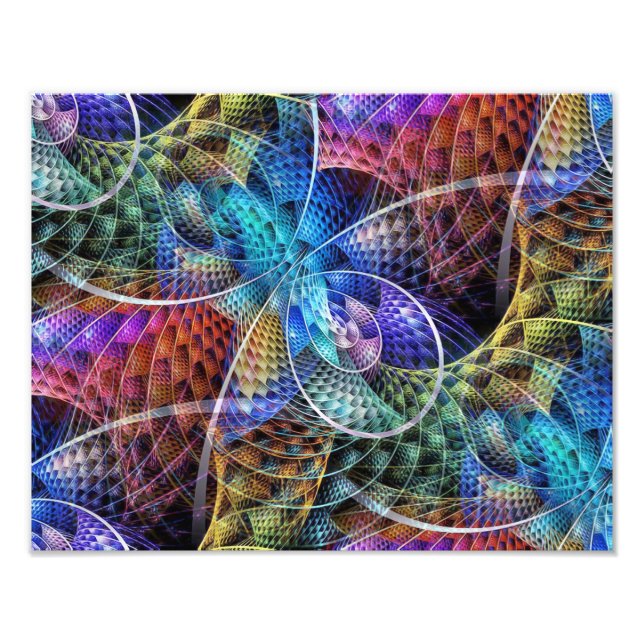 Foto Fractal de apófise abstrato X (Frente)