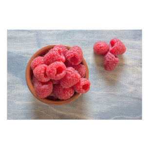Foto Framboesas frescas numa tigela